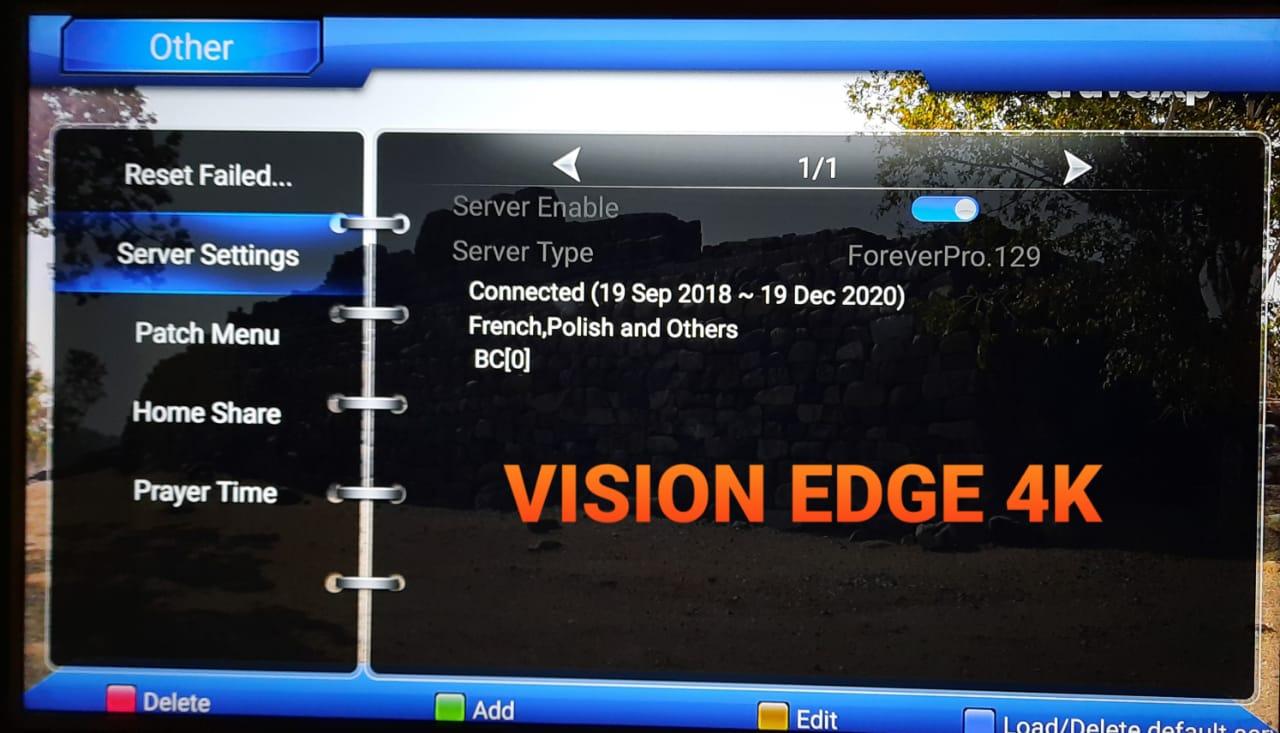 تحديث جديد  VISION EDGE 4K ترقية السيرفر FOREVER PRO 129 اضافات 482723626