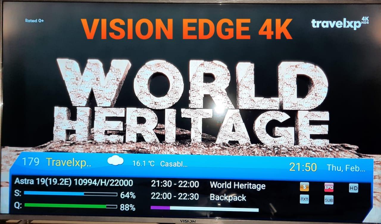تحديث جديد  VISION EDGE 4K ترقية السيرفر FOREVER PRO 129 اضافات 924633367